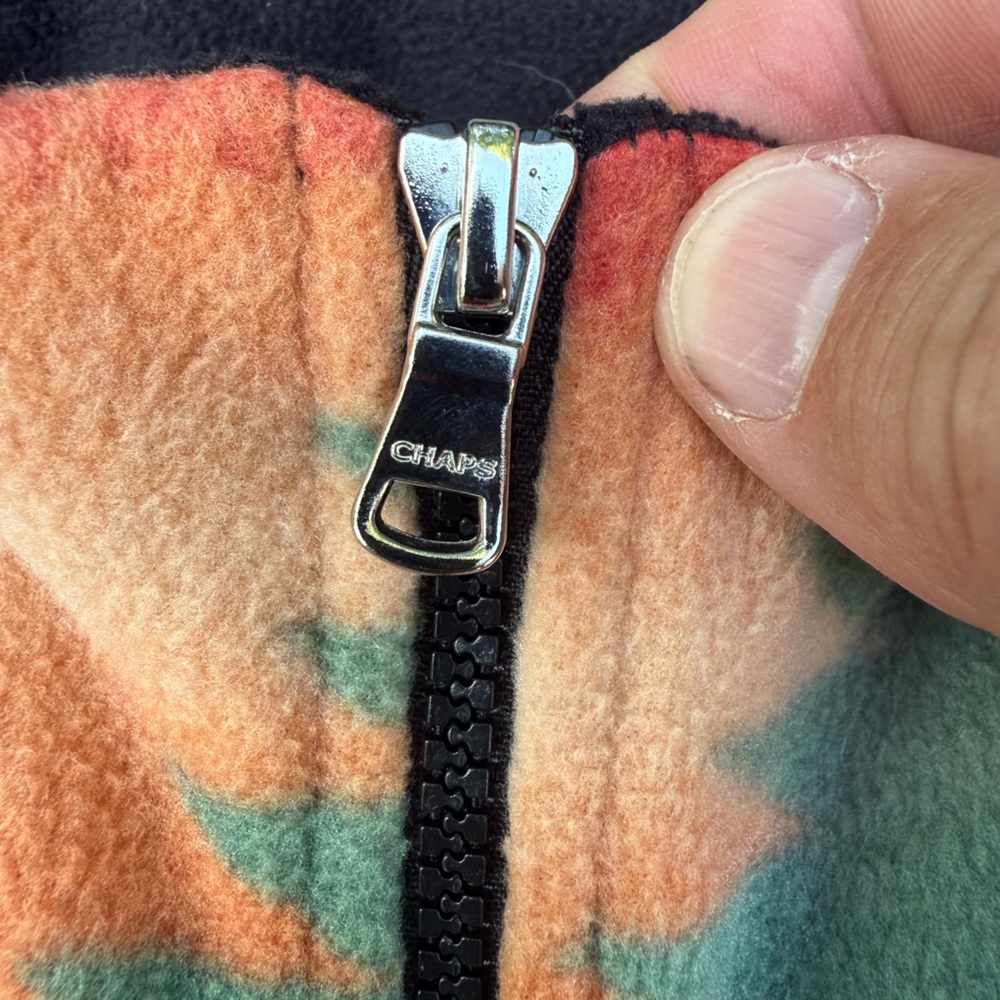 Chaps Multicolor Zip-Up Vest - Picture 2 of 5
